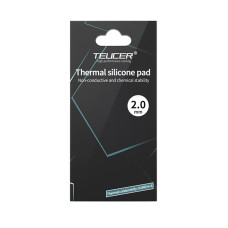 TEUCER High-Performance Silicone Thermal Pad 14.8 W/mK, 11.99cm x 11.99cm, Non-Conductive & Heat Resistant - 2mm